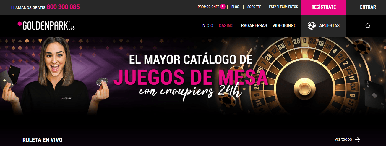 GoldenPark Casino - O Teu Casino Online