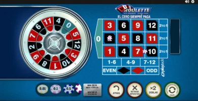 Mini ruleta de 12 números